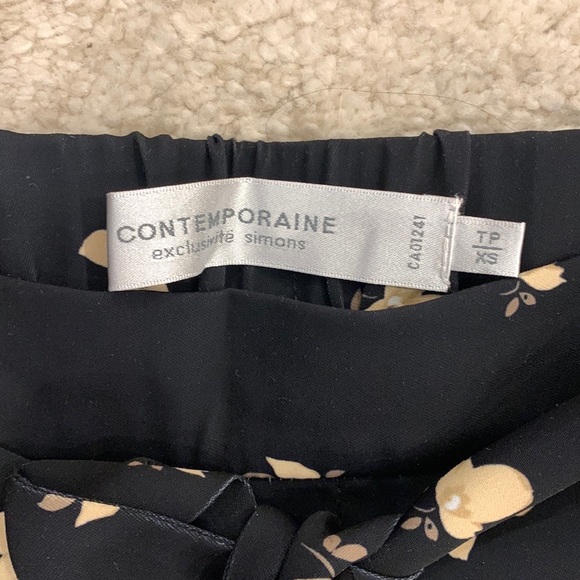 Simons Contemporaine Black Floral Trousers - Picture 8 of 14